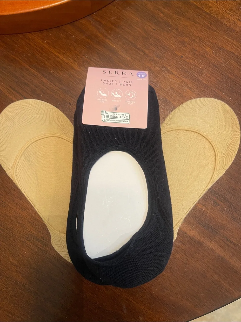 Womens Shoe Size 4-10 5 Pack Liner Socks